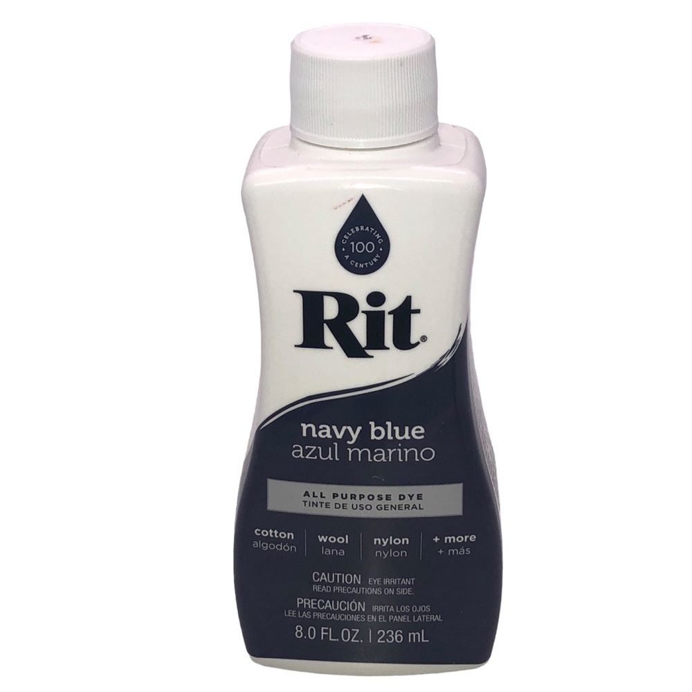New Sealed Rit All Purpose Liquid Dye Navy Blue 8.0 Fl Oz 236mL